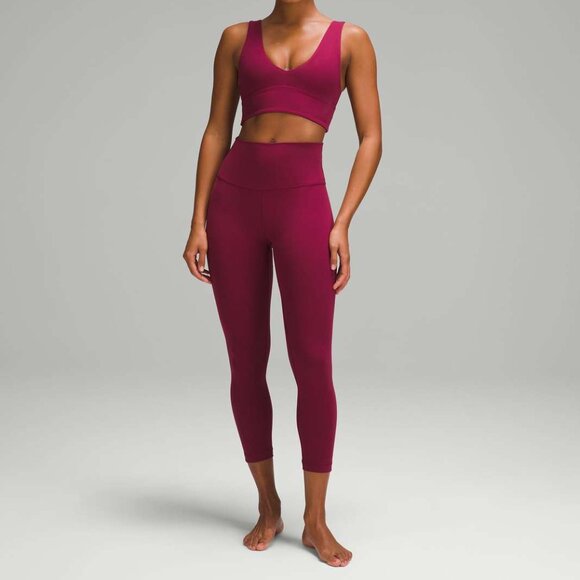 Lululemon Align High Rise Crop 23", Sz 6, Deep Luxe - Picture 1 of 7